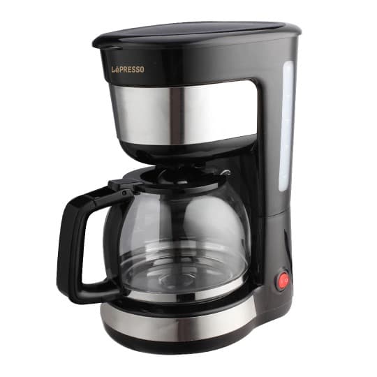 LePresso Drip Coffee Maker with Glass Carafe 1.25L 1000W LPDCMBK قهوه ساز قطره ای لپرسو با قوری شیشه ای 1.25 لیتر 1000 وات